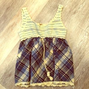 Free people Pom knit tank